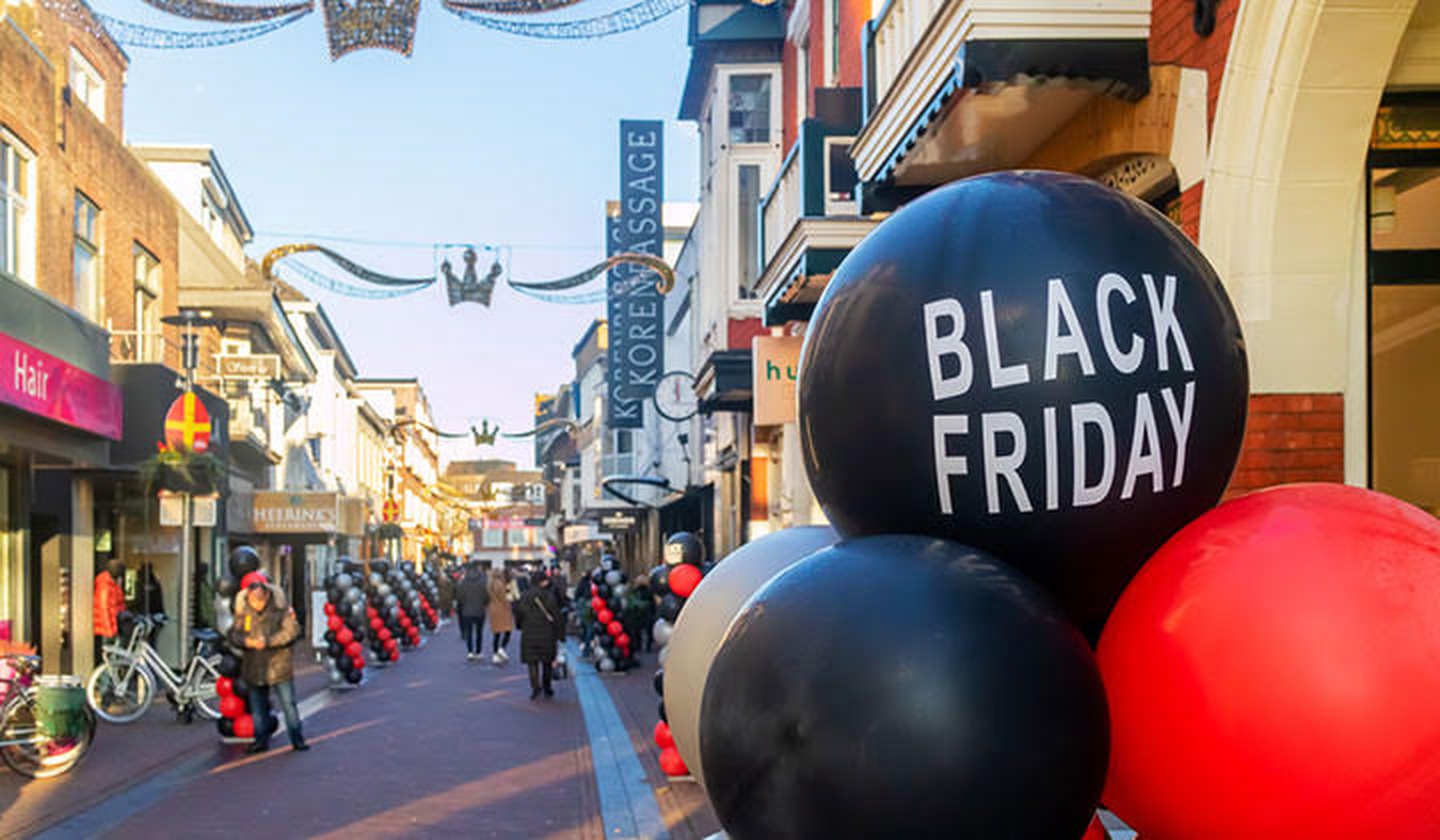 Black Friday winkelen ballonnen