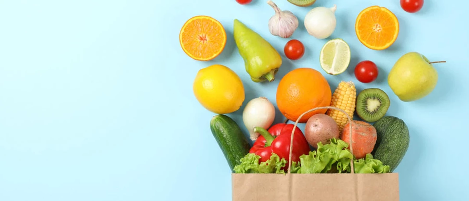 boodschappentas vol groente en fruit